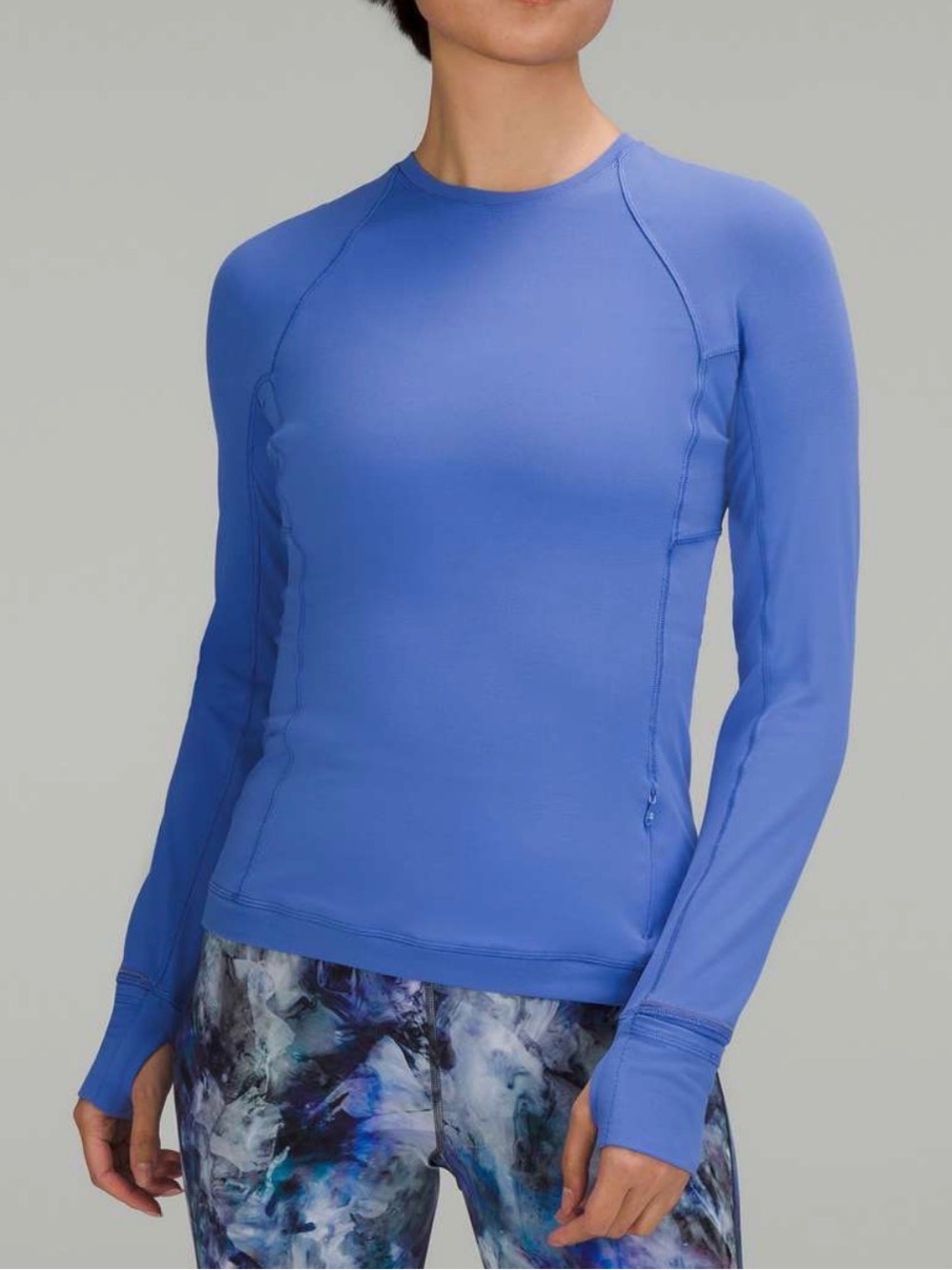 Lululemon It’s Rulu Long Sleeve Shirt Wild Indigo Size 8